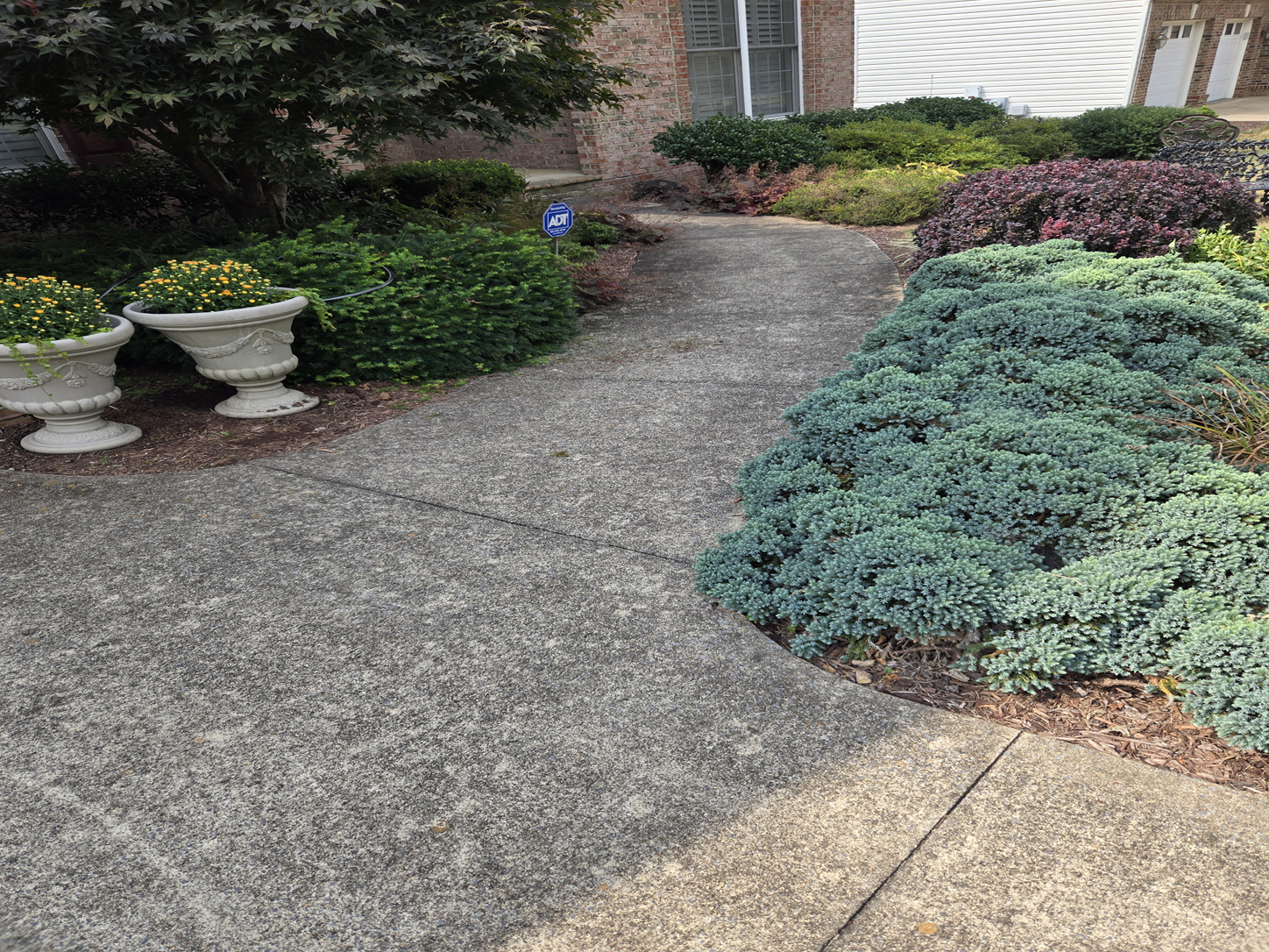 Before driveway cleaning in Brambleton VA